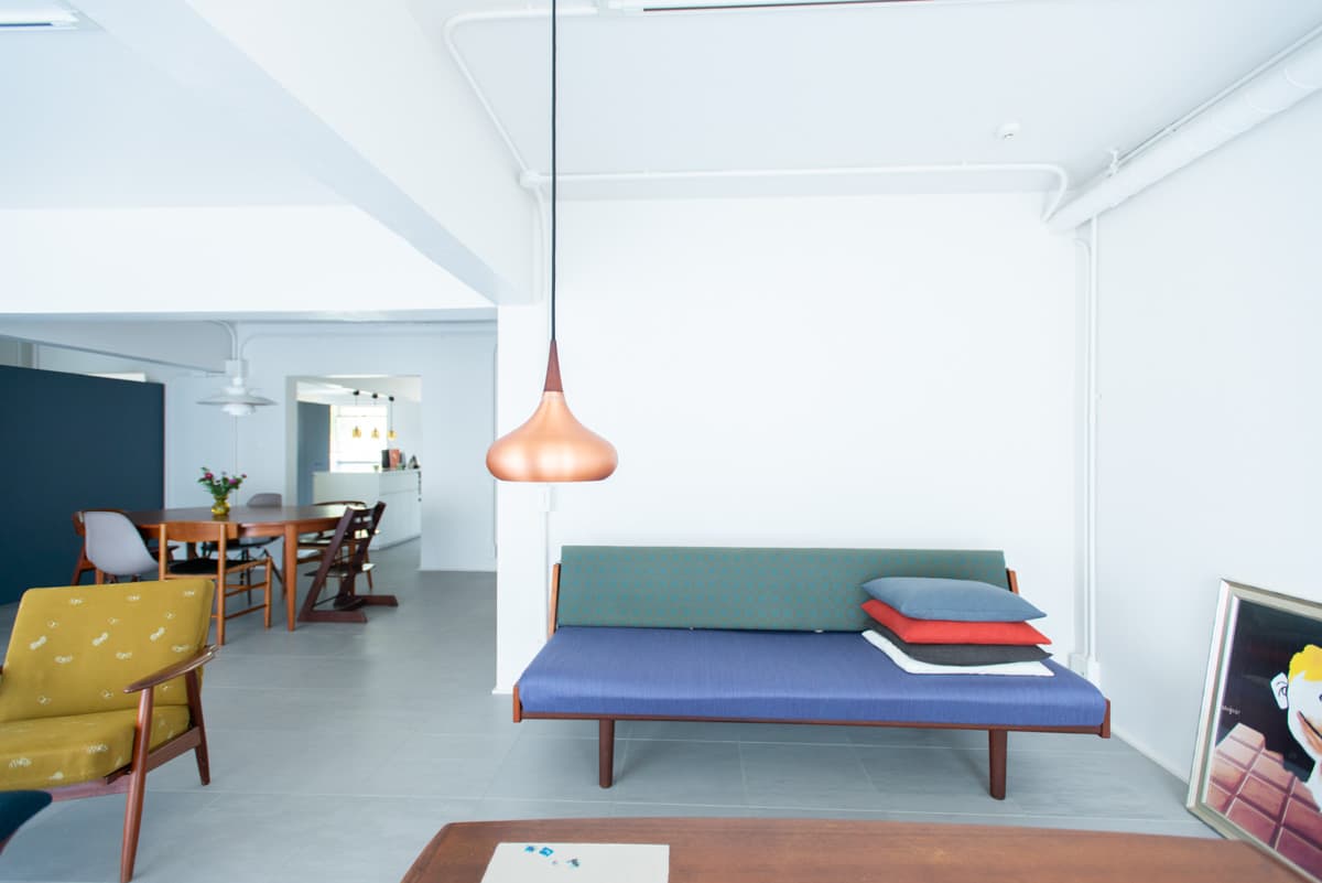 中古マンションのリノベーション後の家具美術館な家