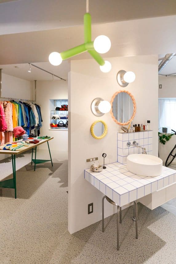 中古マンションのリノベーション後の洗面台