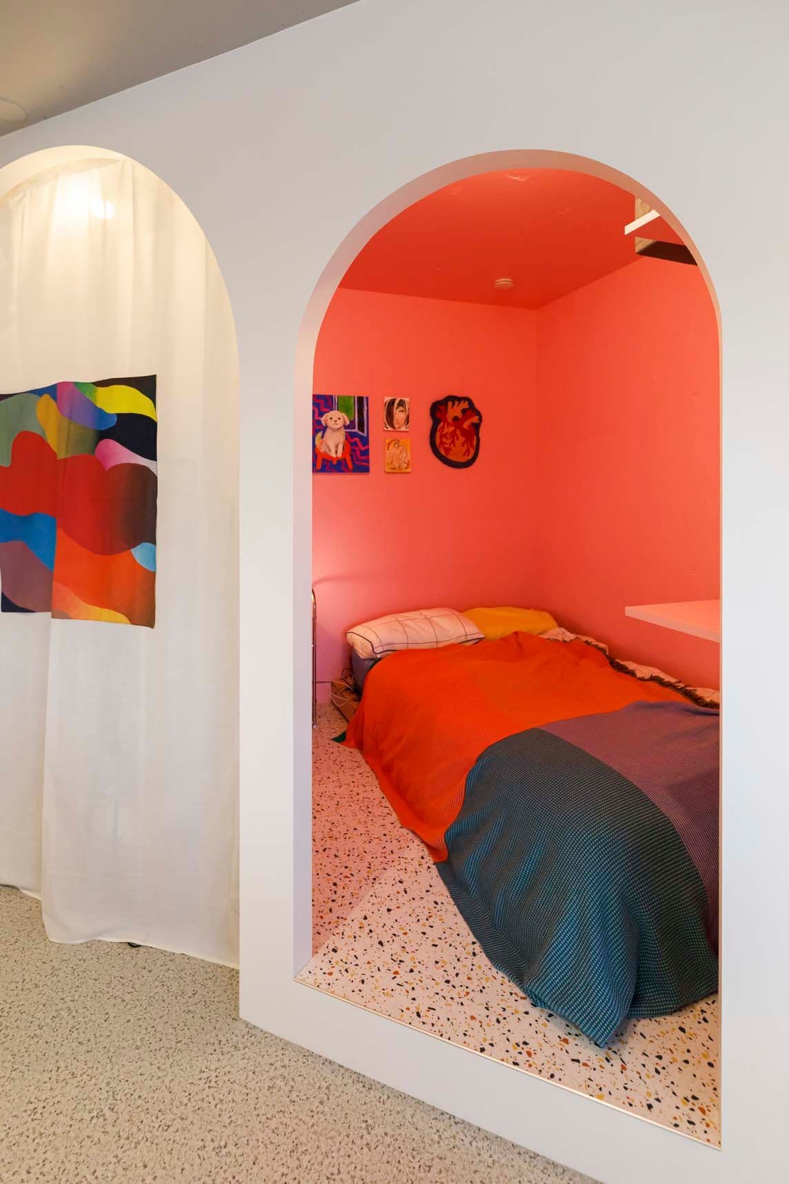 中古マンションのリノベーション後のベッド