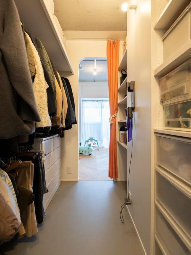 中古マンションのリノベーション後のクローゼット