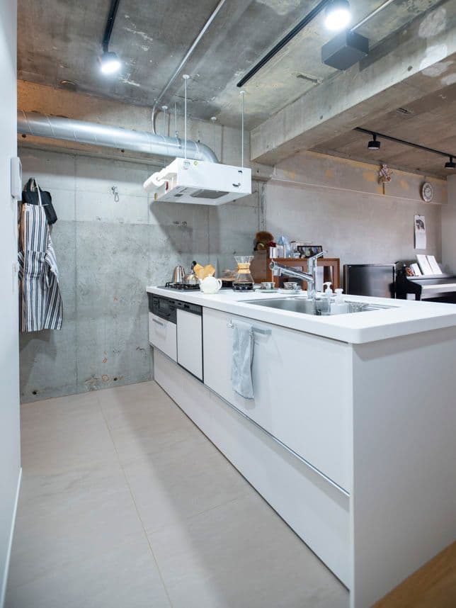 中古マンションのリノベーション後のキッチンの動線